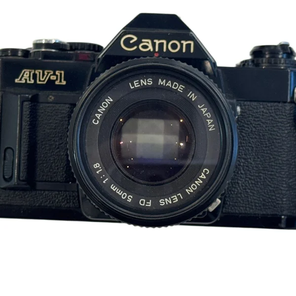 Canon AV-1 35mm SLR with Canon FD 50mm f/1.8 lens