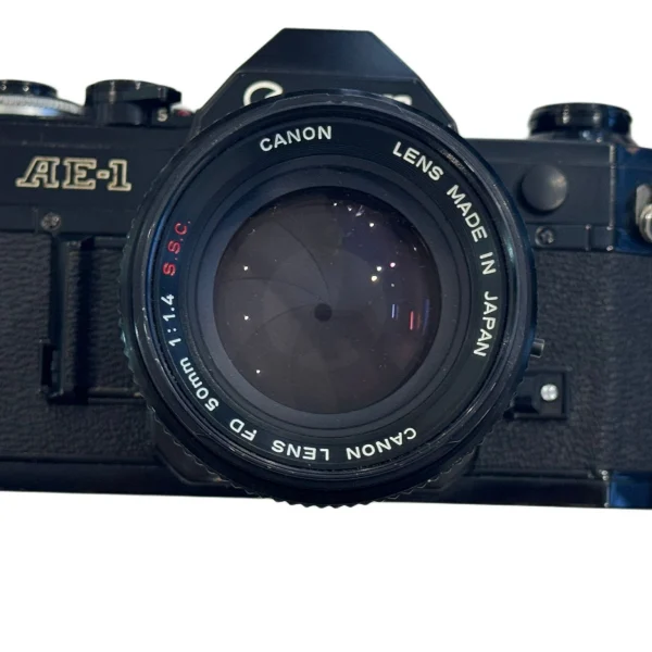 Canon AE-1 35mm SLR with Canon FD 50mm f/1.4 S.S.C. lens